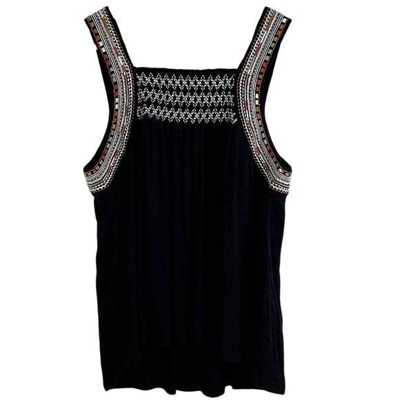 NWOT BCBGeneration Embroidered Black White Tank Top Small - Picture 3 of 5